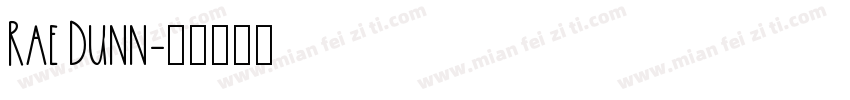 Rae Dunn字体转换